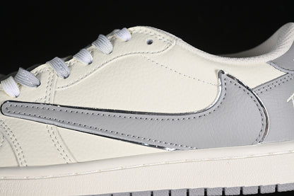 Nike Air Jordan 1 Retro Low OG SP Off-White Travis Scott Fragment Design White Grey Sneakers