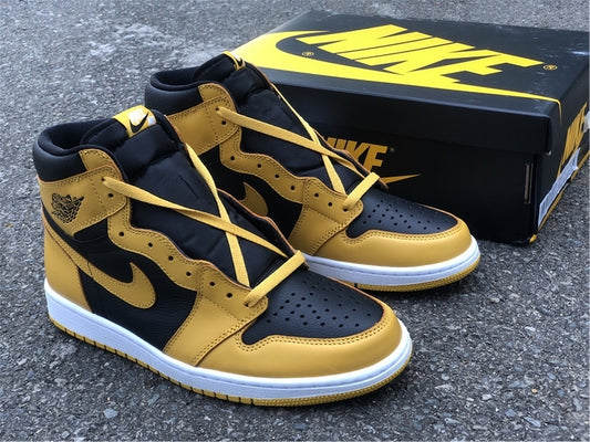 Nike Air Jordan 1 Retro High OG GS Pollen 2021 Yellow Sneakers