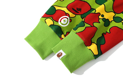 A Bathing Ape BAPE Shark Head STA Star Camouflage Hoodie Green Red