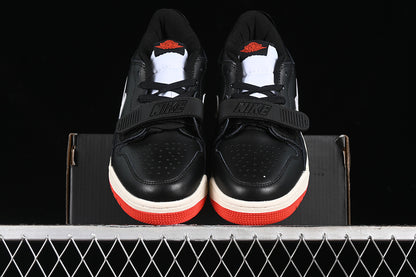 Nike Air Jordan Legacy 312 Low Black Sail University Red Sole Sneakers