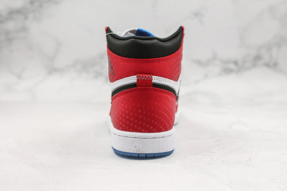 Nike Air Jordan 1 Retro Spider-Man Origin Story Red/Black/White/Blue Sole Sneakers