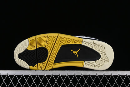 Nike Air Jordan 4 Retro Sulfur Coconut Milk White Sneakers