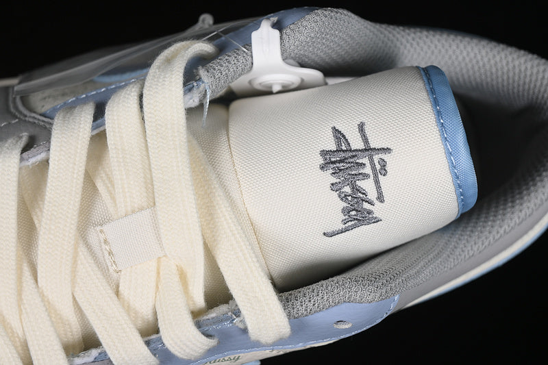 Nike Air Jordan 1 Low Grey White Blue Sneakers