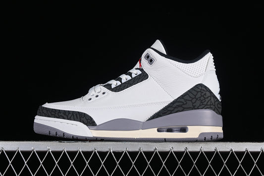 Nike Air Jordan 3 Retro Cement Grey White Sneakers
