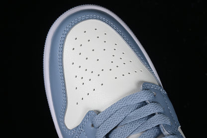 Nike Air Jordan 1 Low Sail Blue White Dune Red Sneakers