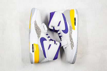 Nike Air Jordan Legacy 312 Lakers White Purple Gold Sneakers