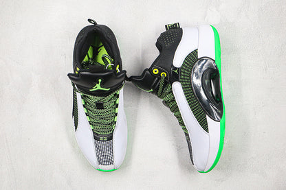 Nike Air Jordan 35 XXXV White Black Green Sole Sneakers