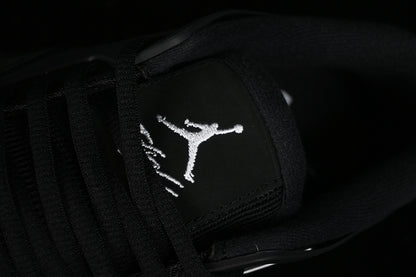 Nike Air Jordan 4 Remastered Pure Black Sneakers