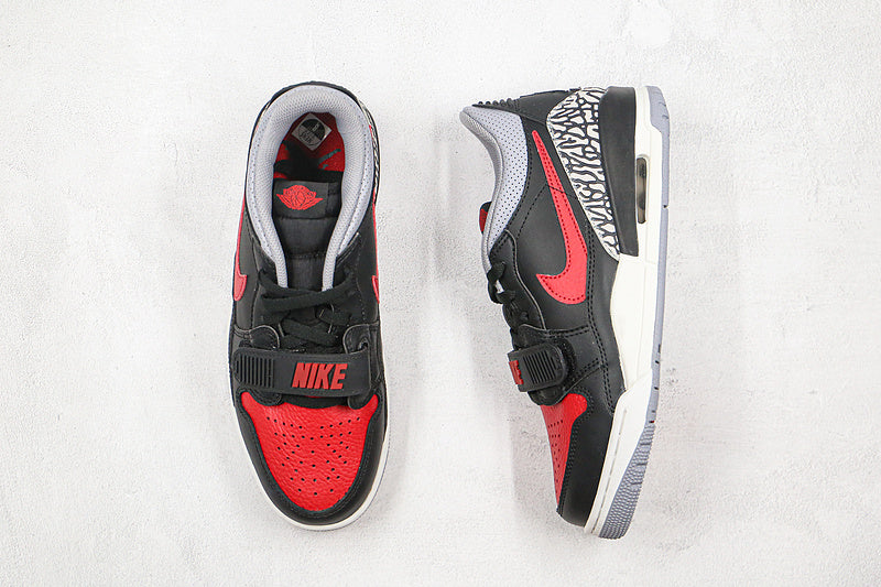 Nike Air Jordan 312 Legacy Bred Low Top Black Red Sneakers