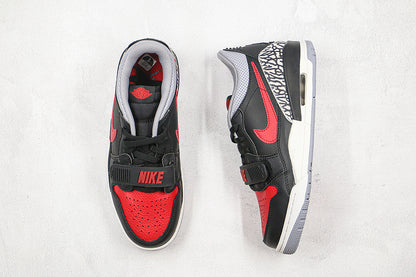 Nike Air Jordan 312 Legacy Bred Low Top Black Red Sneakers