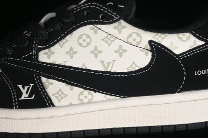 Nike Air Jordan 1 Louis Vuitton Travis Scott Fragment Design OG SP Black White Sneakers