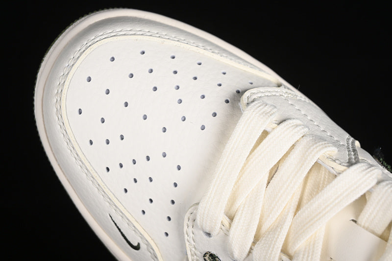 Nike Air Jordan 1 Low DIOR Off-White Travis Scott  Fragment Design White Grass Green Sneakers