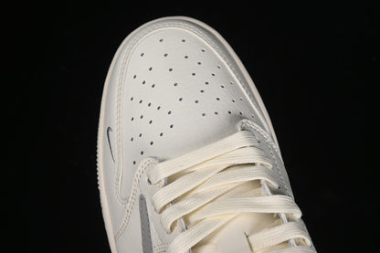 Nike Air Jordan 1 Low Supreme Travis Scott Fragment Design OG SP Light Gray Label White Sneakers
