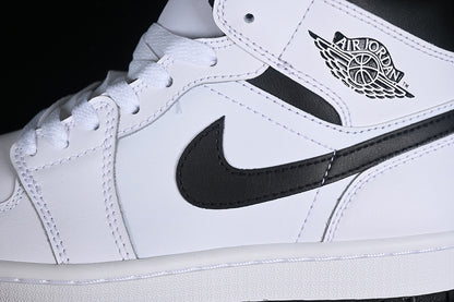Nike Air Jordan 1 Mid Black White Sneakers
