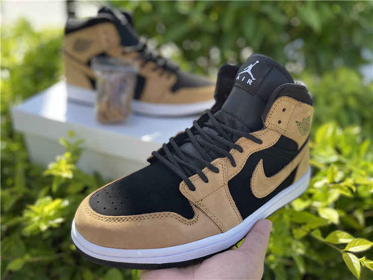 Nike Air Jordan 1 Mid SE Desert Ochre 2020 Brown Sneakers