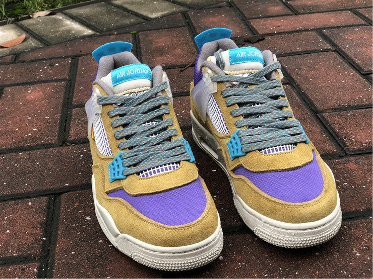 Nike Air Jordan 4 Retro SP 30th Anniversary Union Desert Moss Purple Sneakers