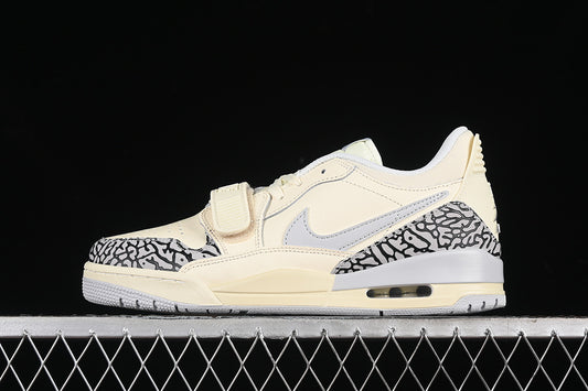 Nike Air Jordan Legacy 312 Low Black Cement Beige Sneakers