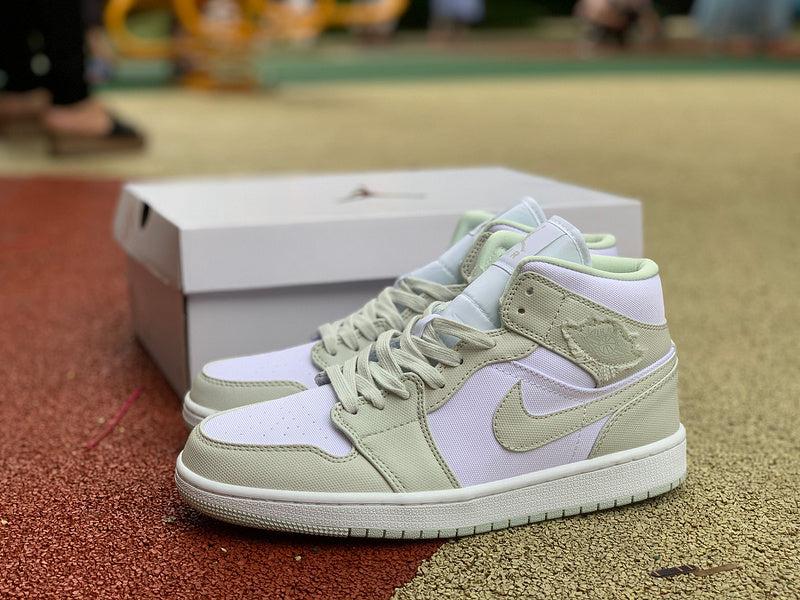 Nike Air Jordan 1 Mid Spruce Aura Green Sneakers