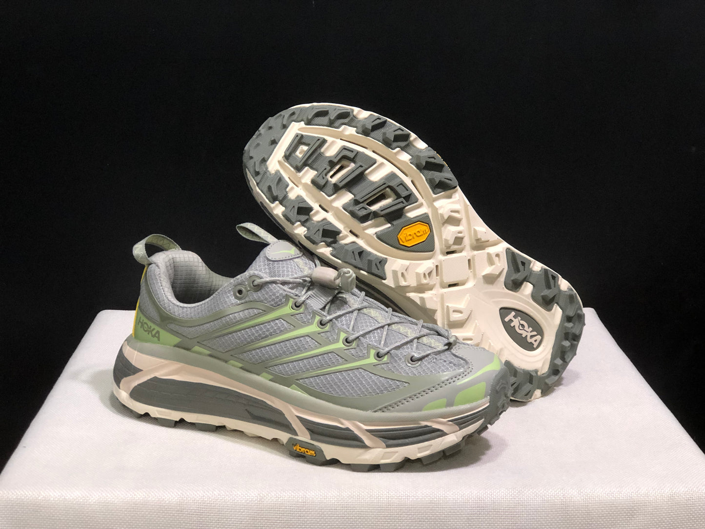 Hoka One One Mafate Three 2 Anti-slip Running Shoes Sneakers Gray