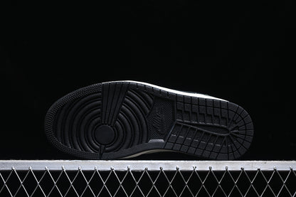 Nike Air Jordan 1 Low Black White Green Sneakers