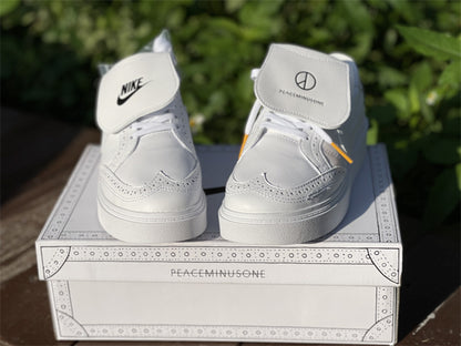 Nike Kwondo 1 G-Dragon Peaceminusone Triple White Sneakers