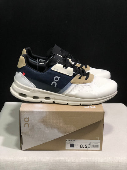 On Running Cloudrift Comfortable And Versatile Sports Casual Shoes Ivory Midnight