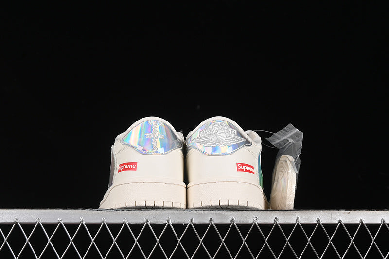 Nike Air Jordan 1 Low Off-White Travis Scott Fragment Design Silver Label White Sneakers