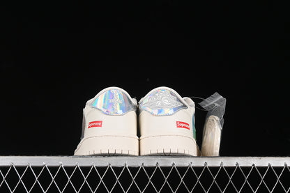 Nike Air Jordan 1 Low Off-White Travis Scott Fragment Design Silver Label White Sneakers