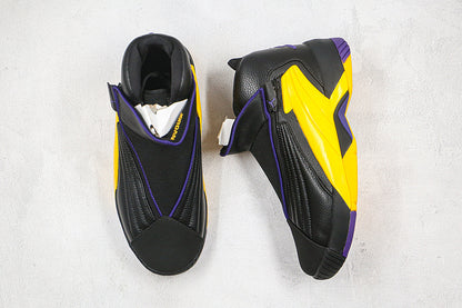 Nike Air Jordan Jumpman Swift Lakers Black Yellow Purple Sneakers