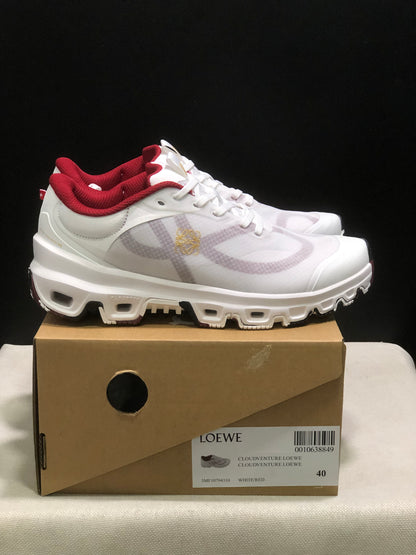 LOEWE x On Running Cloudventure 2.0 Running Shoes Co-Signed Edition White/Red