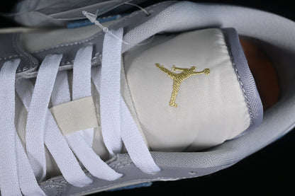 Nike Air Jordan 1 Low Phantom Coconut Milk Amber Brown Sneakers
