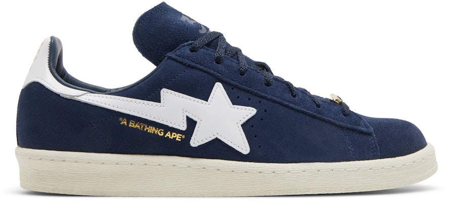 A Bathing Ape Adidas Campus 80s 30th Anniversary Navy Blue ID4770 Lifestyle Shoes