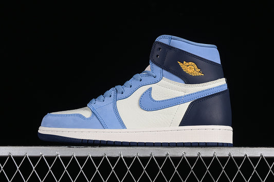 Nike Air Jordan 1 High University Blue White Midnight Navy Sail Sneakers