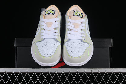 Nike Air Jordan 1 Low OG Black Sole White Ghost Green Sneakers