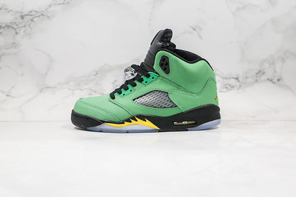 Nike Air Jordan 5 Oregon Ducks PE Player Green Sneakers