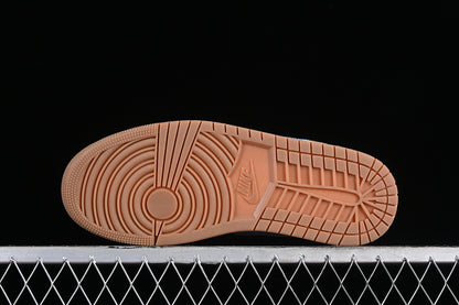 Nike Air Jordan 1 Low Phantom Coconut Milk Amber Brown Sneakers