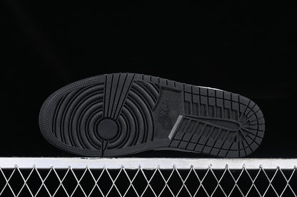 Nike Air Jordan 1 Low Black Sole Red Cement Grey White Sneakers