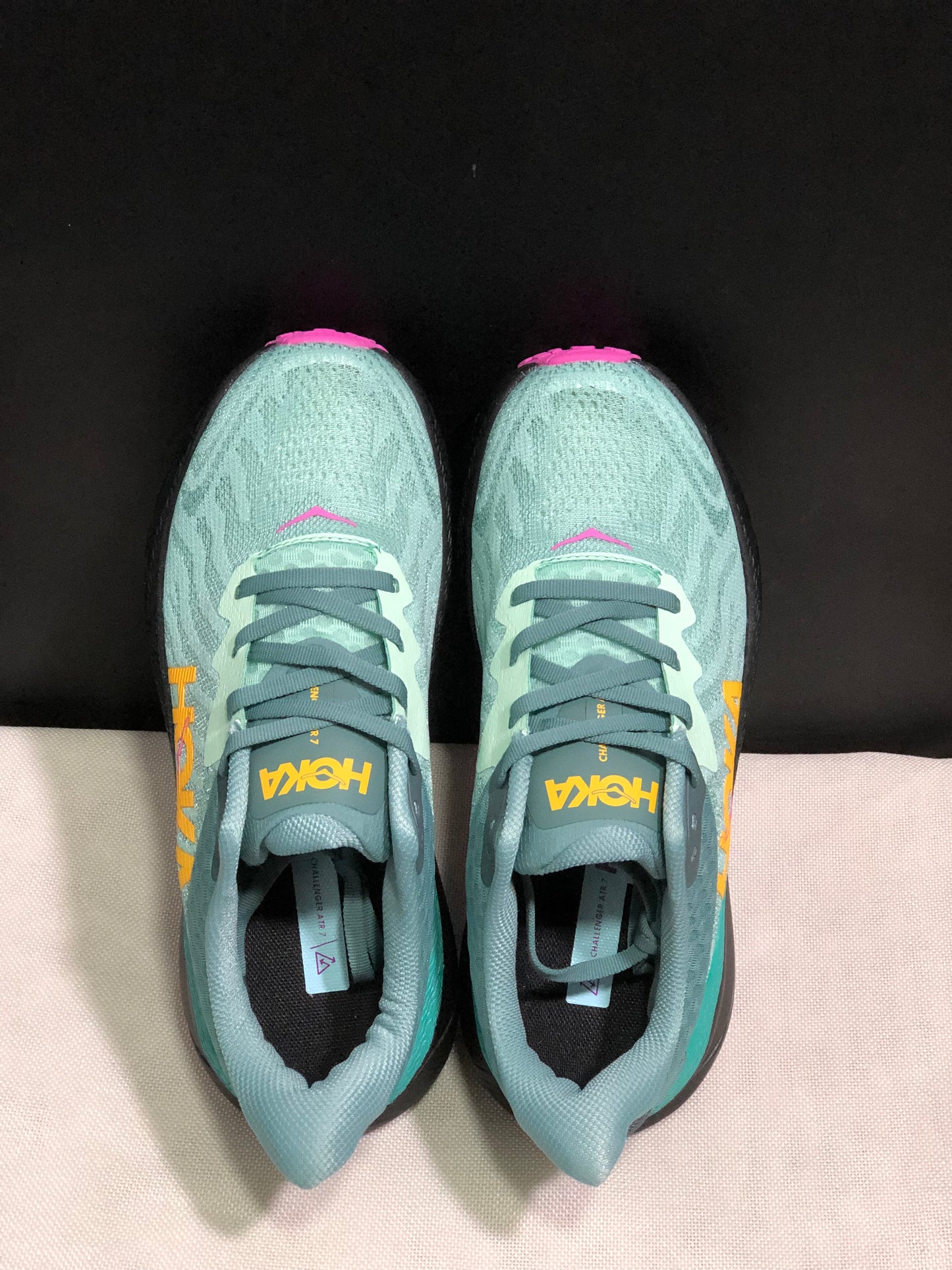 Hoka One One Challenger 7 Shock-absorbing Breathable Running Shoes Teal Sneakers