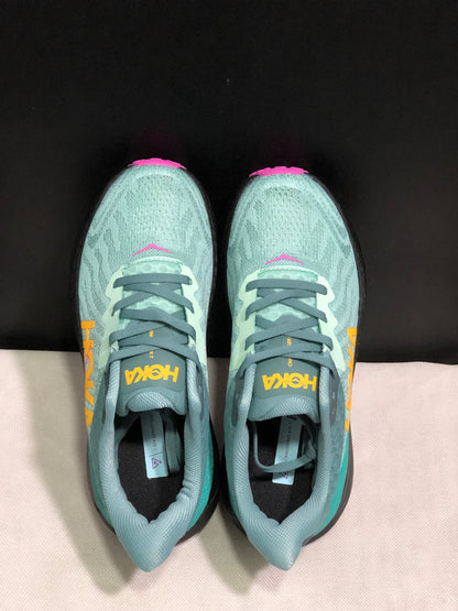 Hoka One One Challenger 7 Shock-absorbing Breathable Running Shoes Teal Sneakers
