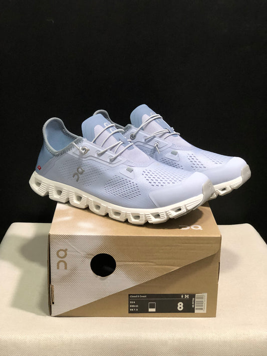 On Running Cloud 5 Coast Convenient And Breathable Running Shoes Light Grayish Blue