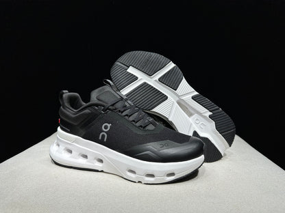 On Running Cloudnova X Comfortable Anti-Slip Running Shoes Black/White