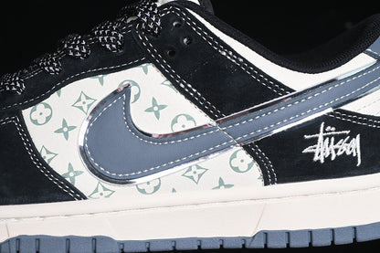 Nike Air Jordan SB Dunk Low Blue Sole White Black Sneakers