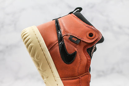Nike Air Jordan 1 High React Dark Brown Sneakers
