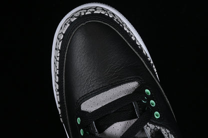 Nike Air Jordan 3 Retro Green Glow Black Wolf Grey White Sneakers