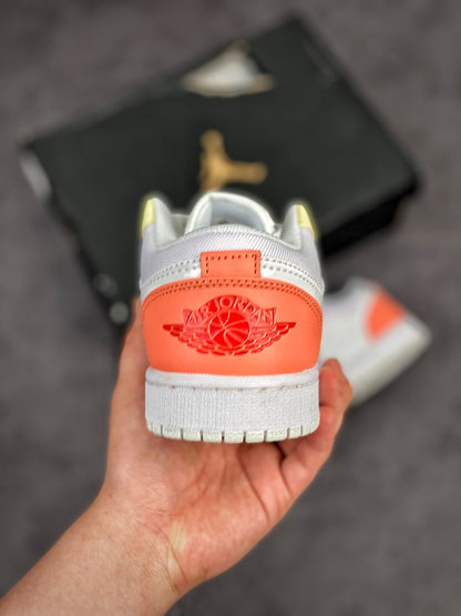 Nike Air Jordan 1 Low "To My First Coach" White Multicolour Sneakers