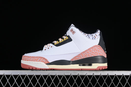 Nike Air Jordan 3 Retro GS White Anthracite Red Stardust Sneakers