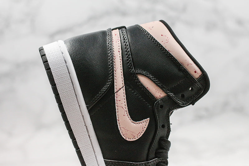 Nike Air Jordan 1 Retro High PRM Black Silt Red Sneakers