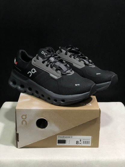 On Running Cloudrunner 2 Waterproof Casual Running Shoes Carbon Black
