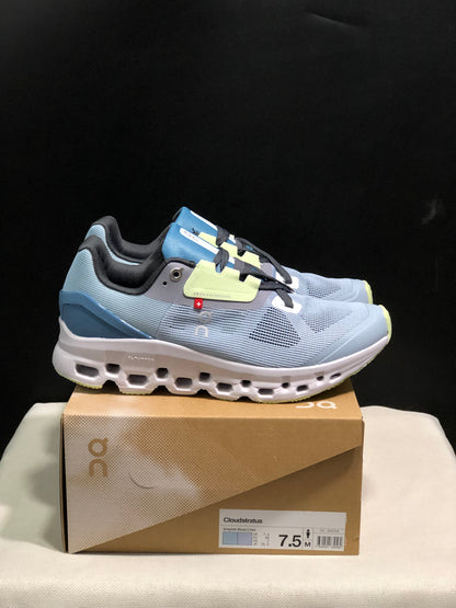 On Running Cloudstratus Breathable Support Running Shoes Grayish Blue