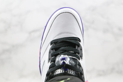 Nike Air Jordan 5 Retro Alternate Bel-Air White Purple Green Sneakers